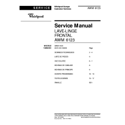 Whirlpool AWM 6123: Chat IA et Téléchargement PDF | Fixfr