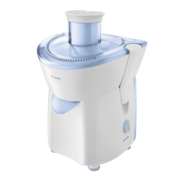 Philips HR1821/10 Centrifugeuse Manuel utilisateur | Fixfr