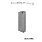 Socomec Automatic COSYS PFC Operating instrustions