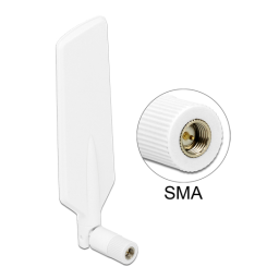 DeLOCK 88979 LTE Antenna SMA plug 0.8 - 4.0 dBi omnidirectional rotatable Fiche technique | Fixfr