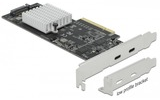 DeLOCK 89009 PCI Express x8 Card to 2 x external SuperSpeed USB 20 Gbps (USB 3.2 Gen 2x2) USB Type-C™ female - Low Profile Form Factor Fiche technique | Fixfr