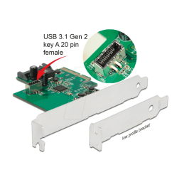 Delock Carte PCI Express USB avec IA et PDF | Fixfr