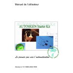 Irai Automgen Starter Kit 2 Manuel utilisateur