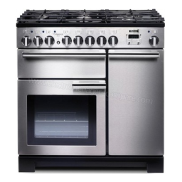 Falcon Professional DELUXE 90 CM Blanc /CHROME Piano de cuisson mixte Manuel utilisateur | Fixfr
