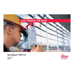 Leica 100 Series T105/T110: Manuel Utilisation | AI Chat | Fixfr