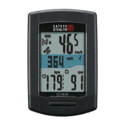 Cateye Stealth 50 [CC-GL50] Computer Manuel utilisateur | Fixfr