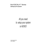 Bull Escala T430 et T450 Guide d'installation