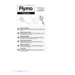 Flymo Tornado 1600W : Manuel d'utilisation + IA