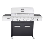 Nexgrill Deluxe 6-Burner Propane Gas Grill in Slate with Ceramic Searing Side Burner Plus Grill Cover Guide d'installation