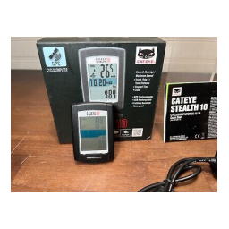 Cateye Stealth 10 [CC-GL10] Computer Manuel utilisateur | Fixfr