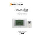 Celestron HomeCast Deluxe Weather Station Manuel utilisateur