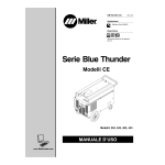 Miller BLUE THUNDER 253/343/403/443 CE Manuel utilisateur
