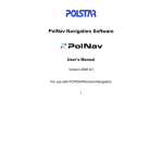 Polstar Polnav Software 2008 Q1 Manuel utilisateur