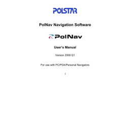 Polstar Polnav Software 2008 Q1 Manuel utilisateur | Fixfr