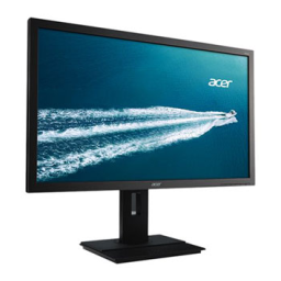Acer B276HULE Monitor Manuel utilisateur | Fixfr