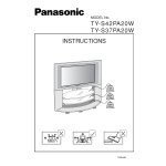 Panasonic TYS42PW5 Operating instrustions