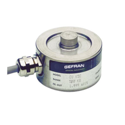gefran CU Small size load cell Fiche technique | Fixfr