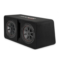 Kicker DCVR12 Manuel utilisateur | Fixfr
