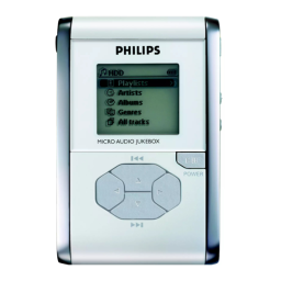 Philips HDD085/00 Micro juke-box Manuel utilisateur | Fixfr