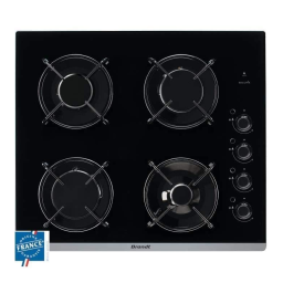 Brandt BPG6413B Plaque gaz Manuel utilisateur | Fixfr