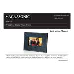 Magnasonic PF0701M 7&quot; Digital Photo Frame Manuel utilisateur