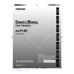Toshiba 27AFX55 Manuel du propri&eacute;taire