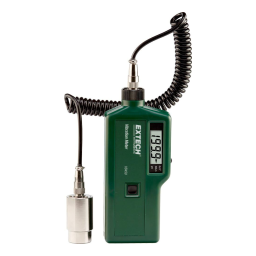 Extech Instruments VB450 Vibration Meter Manuel utilisateur | Fixfr