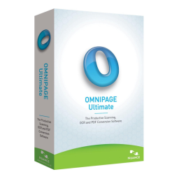 Nuance Omnipage 12 Mode d'emploi | Fixfr