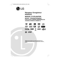 LG HR352SC-S02 Manuel du propriétaire | Fixfr