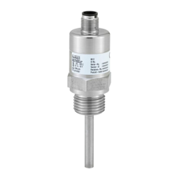 Burkert 8412 RTD temperature sensor Fiche technique | Fixfr
