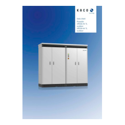 Kaco Powador XP500 - XP550-HV TL outdoor Inverter Fiche technique | Fixfr