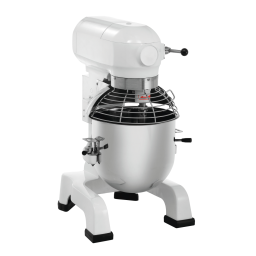 Bartscher 101915 Planetary mixer 0.75kg/5L AS Mode d'emploi | Fixfr