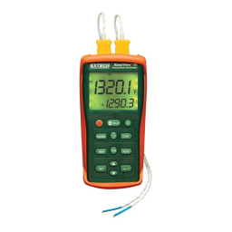 Extech Instruments EA15 EasyView™ Dual Input Temperature Datalogger Manuel utilisateur | Fixfr