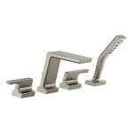 Delta T4799-SS Pivotal Stainless 2-Handle Residential Deck-Mount Roman Bathtub Faucet Manuel utilisateur