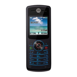 Motorola W175 Manuel utilisateur | Fixfr