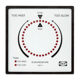 Deif RSQ-3 Read synchroscope Fiche technique | Fixfr