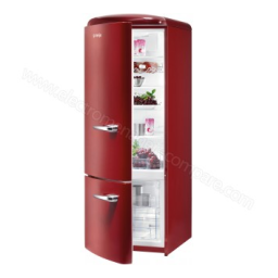 Gorenje RK60319OR-L Réfrigérateur combiné pose libre Manuel utilisateur | Fixfr