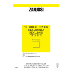 Zanussi TDE4224 Manuel utilisateur