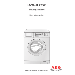 Aeg-Electrolux L62605 Manuel utilisateur | Fixfr