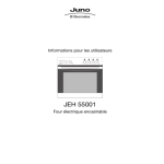 Juno-Electrolux JEH55001A  R05 Manuel utilisateur