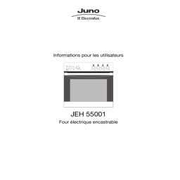 Juno-Electrolux JEH55001A  R05 Manuel utilisateur | Fixfr