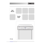 Zanussi TCE7271 Manuel utilisateur