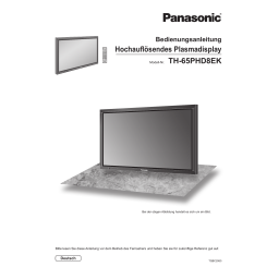 Panasonic TH65PHD8EK Operating instrustions | Fixfr