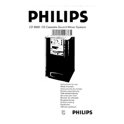 Philips CD6660/00 Radio-cassette/CD Manuel utilisateur | Fixfr