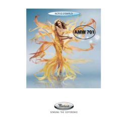 Whirlpool AMW 701 Notice d'emploi + Chat IA | Fixfr