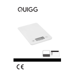 Quigg GT-KSg-07 Kitchen Scale Manuel utilisateur