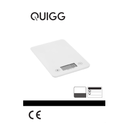 Quigg GT-KSg-07 Kitchen Scale Manuel utilisateur | Fixfr