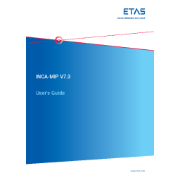 ETAS INCA-MIP Manuel utilisateur | Fixfr