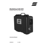 ESAB MobileFeed 201 AVS Manuel utilisateur