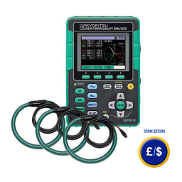 KYORITSU 6310 Power Quality Analyzer Manuel du propriétaire | Fixfr
